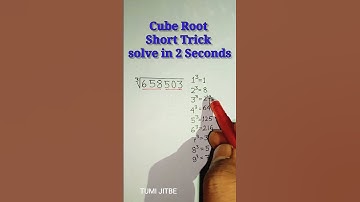 Cube Root | Math Cube root Tricks | Math Trick for Fast Calculation| #shorts
