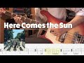 Here Comes the Sun - The Beatles (Bass Cover with Tab)