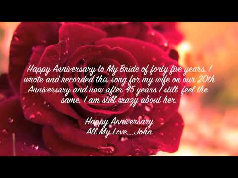  Anniversary  Song  To My Wife  YouTube