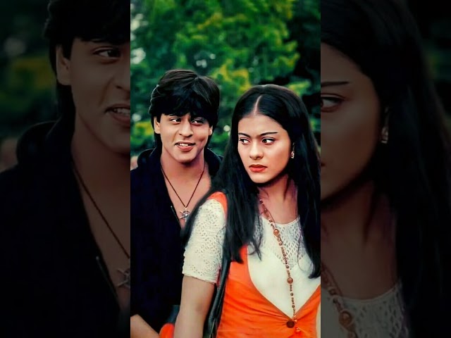 90's Love Song ❤️ Tujhe Dekha To | Dilwale Dulhania Le Jayenge 🍁 #trending #hindisong #love #shorts class=