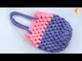 How to Crochet small bag with puff stitch