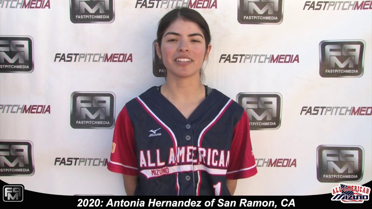 2020 Antonia Hernandez Outfield and Second Base Softball Skills Video