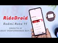 Official RideDroid v8.0 for Redmi Note 11, New Ui and Best Performance but.. | Android 13 RideDroid