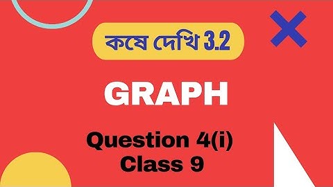 Class 9 Graph WB | Graph Class 9 WBBSE | Exercise 3.2 | Question 4(i)