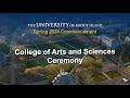 2024 college of arts and sciences ceremony