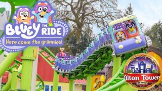 BLUEY THE RIDE  Here Come The Grannies at ALTON TOWERS Opening Day Vlog