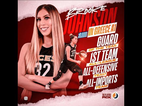Brooke Johnson - Guard of the Year - First Team All League - First Team All Defense- 2019/20 Greece