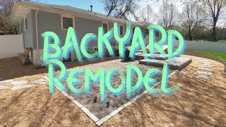 Backyard Remodel: Crushed Granite Patio, Edging & Mulch!