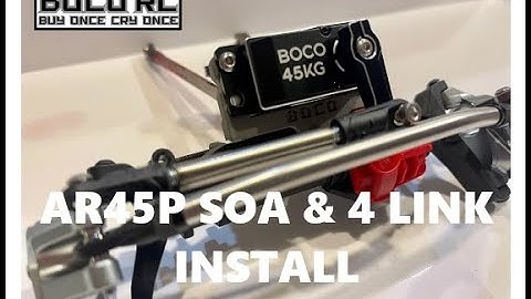 BOCO RC AR45P SOA & 4 Link Adapter Install