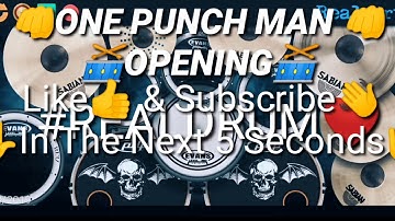 OnePunchMan Opening. Real Drum