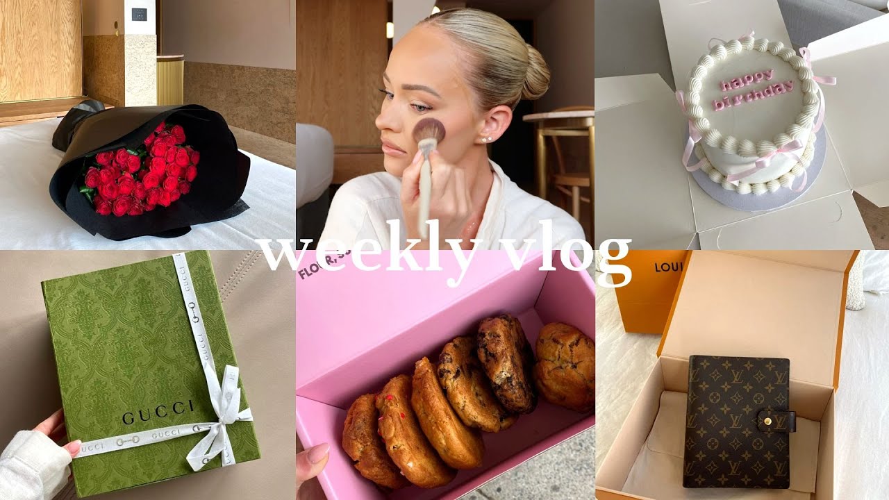 VLOG | birthday week celebrations, wedding shopping, rosemary oil haircare routine, grwm etc