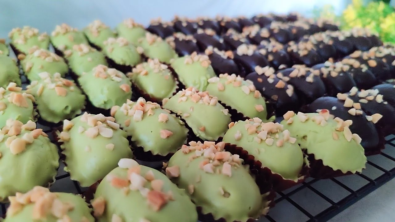 Kue Kering Lebaran, London Almond Cookies Rasa Matcha dan Cokelat. Enak Banget!!