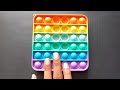 Asmr  satisfying and relaxing rainbow pop it fidget toy  notalkingasmr asmr differentcurry