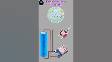 Emergency Light Connection / Rechargeable Emergency Light Circuit #shorts #shortsvideo #reels #viral