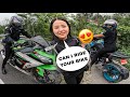 Stranger bhutan female rider wants to ride my bike  rocklama