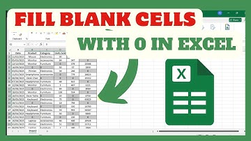 Excel Tips : How To Fill Blank Cells With 0 In Excel