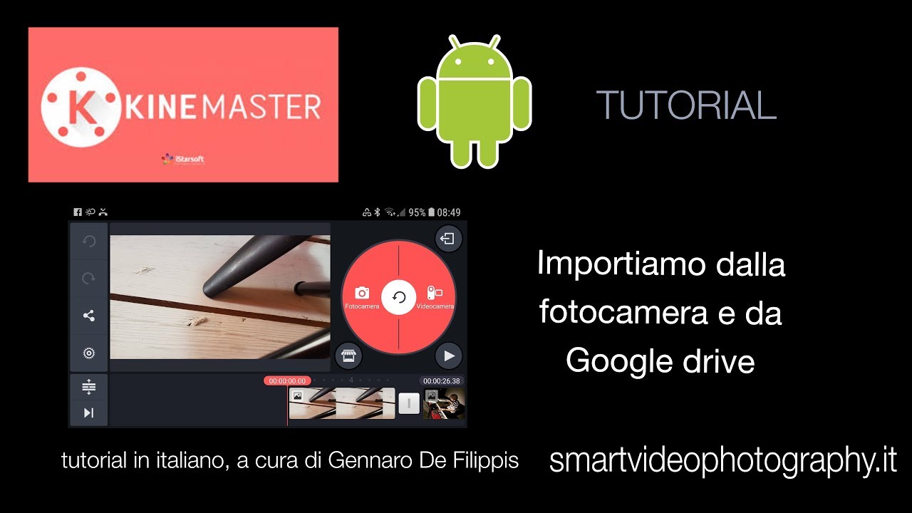 KineMaster Android  Tutorial Italiano 11   Importare dalla fotocamera e da Google Drive