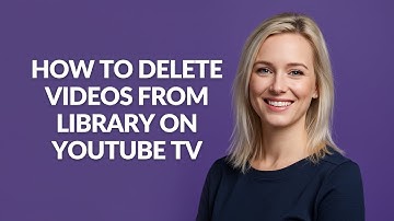HOW TO DELETE VIDEOS FROM LIBRARY ON YOUTUBE TV - Julia