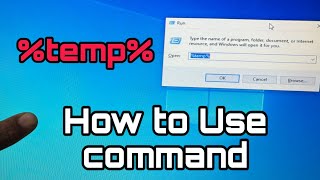How to Apply Run Command to Use Delete Windows Junck Files And Windows Slow/ Lack Problem#macnitesh 