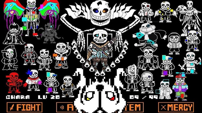 Ink!sans Fight v0.39 official Phase3 & Phase3-Ex【undertale fangame】 