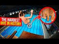 The MOST DIFFICULT DIVE in history | Top-10 hardest tricks in swimming pool