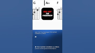 Thumbnail of IGGY POP The Passenger FCN GUITAR CHORDS & LYRICS #backingtrack  #iggypop  #bestrocksongs #guitar