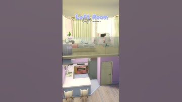 How To make Loft Rooms | No CC | Sims 4 | Build Tips #sims4