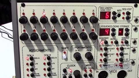 Tom Oberheim Mini Sequencer Eurorack - Gearslutz @ NAMM 2016