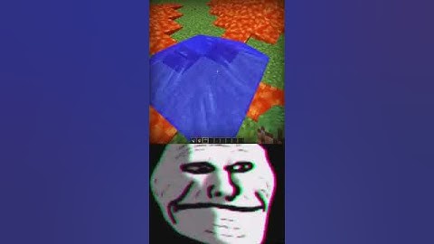 Minecraft Lava and water logic  😮🤣#shorts #minecraft