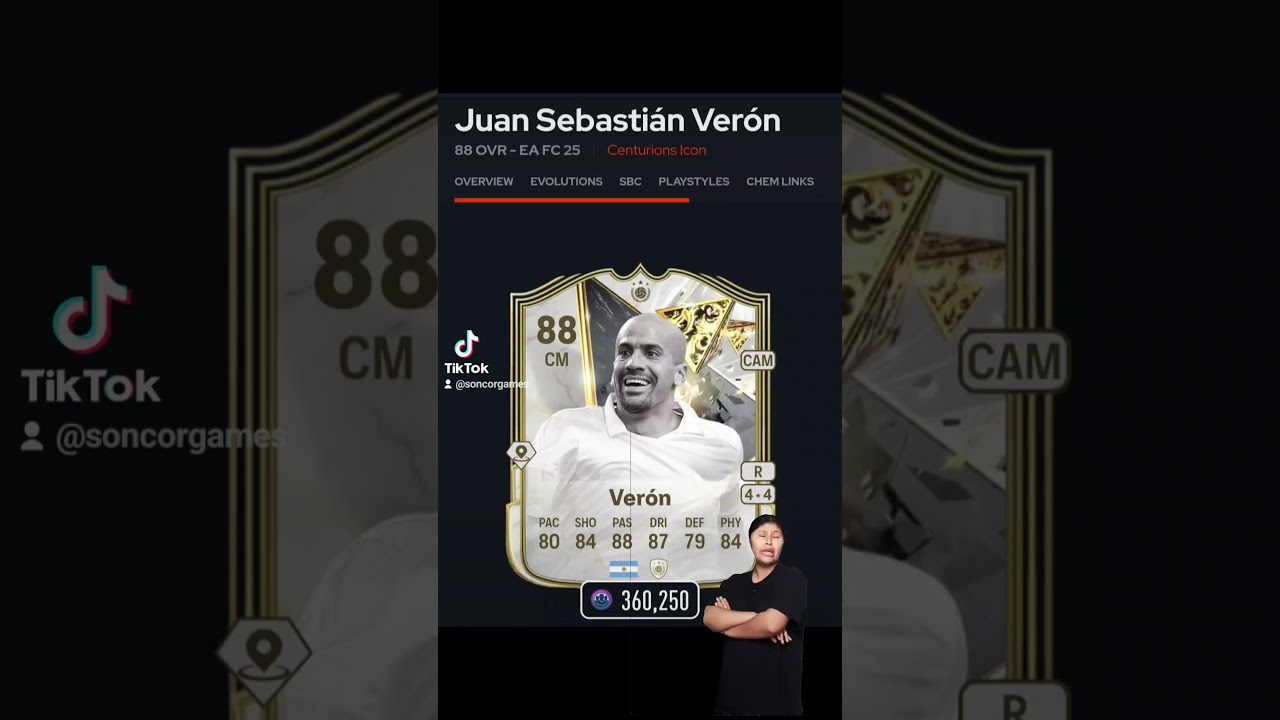 JUAN SEBASTIAN VERON ICONO DE CENTURIONES OVR 88 LO VEO Y LO QUIERO, LO QUIERO Y LO TENGO