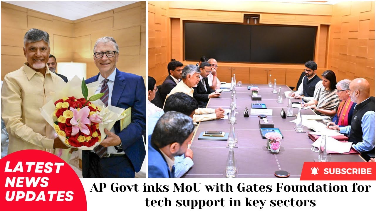 AP Govt inks MoU with Gates Foundation for tech support in key sectors