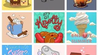 cute kawaii food iPhone wallpapers screenshot 1