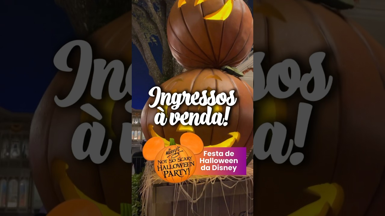 Ingressos à venda para a festa de Halloween da Disney | 