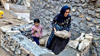 Download Lagu A mother in the mountains repairs her house for the winter season. MP3 Download Lagu A mother in the mountains repairs her house for the winter season. MP3
