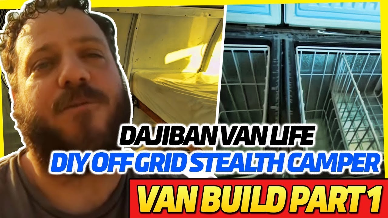 Dajiban Van Life DIY Off Grid Stealth Camper Van Build Part 1 - YouTube