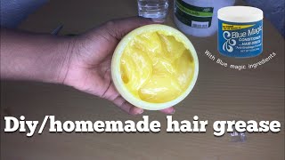 I TRIED MAKING HAIR GREASE | NEVER BUY BLUE MAGIC HAIR GREASE AGAIN| hair grease diy for hair growth