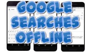 Google Update For Android : "Offline Search"