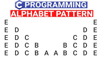 C Program to Print Alphabets pattern | String Pattern in C Language | C Alphabet Patterns