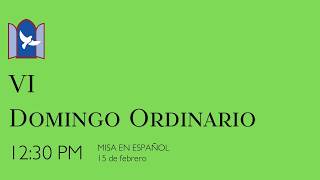 15 de febrero, 2026  - 12:30pm Misa EN VIVO - VI Domingo Ordinario