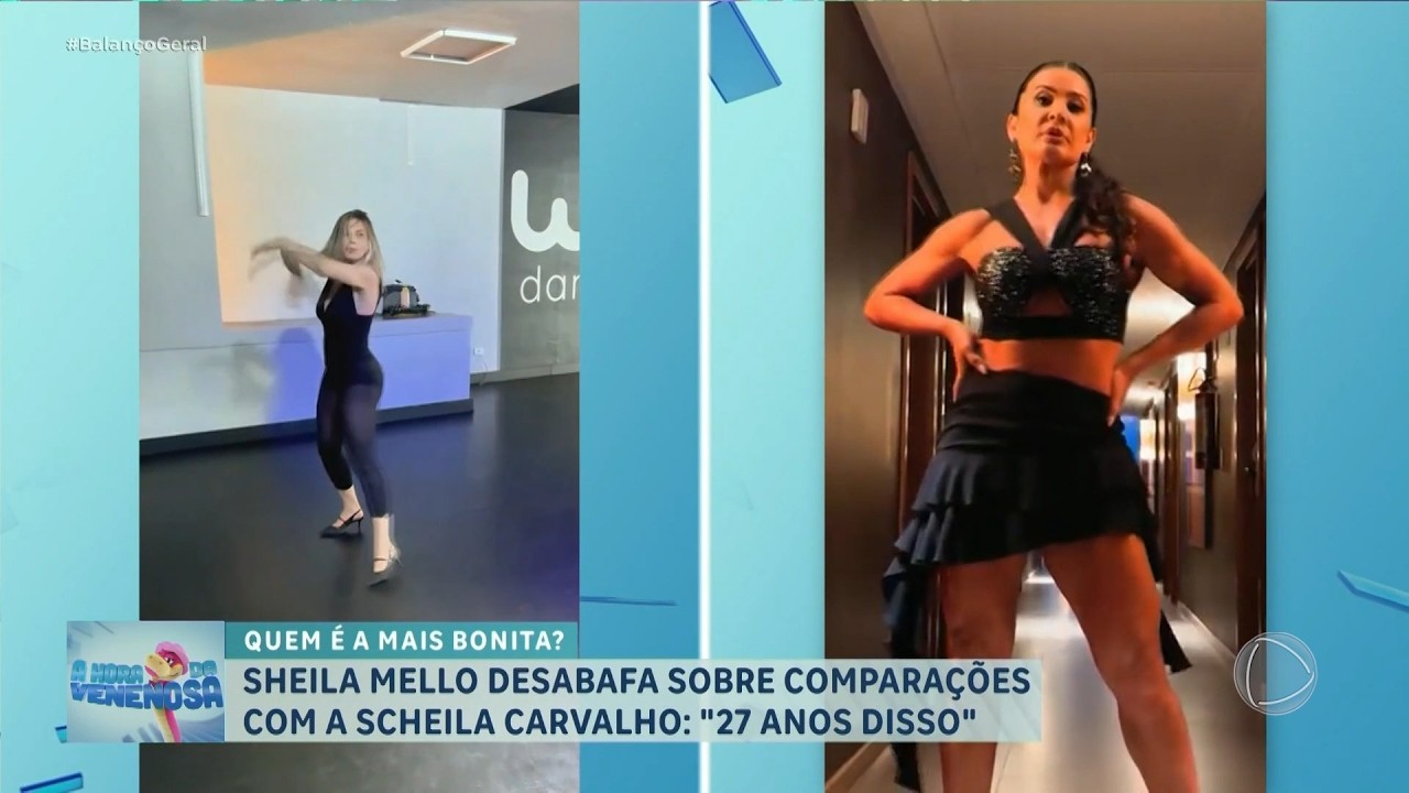 A HORA DA VENENOSA: Sheila Mello desabafa sobre comparações com Sheila Carvalho