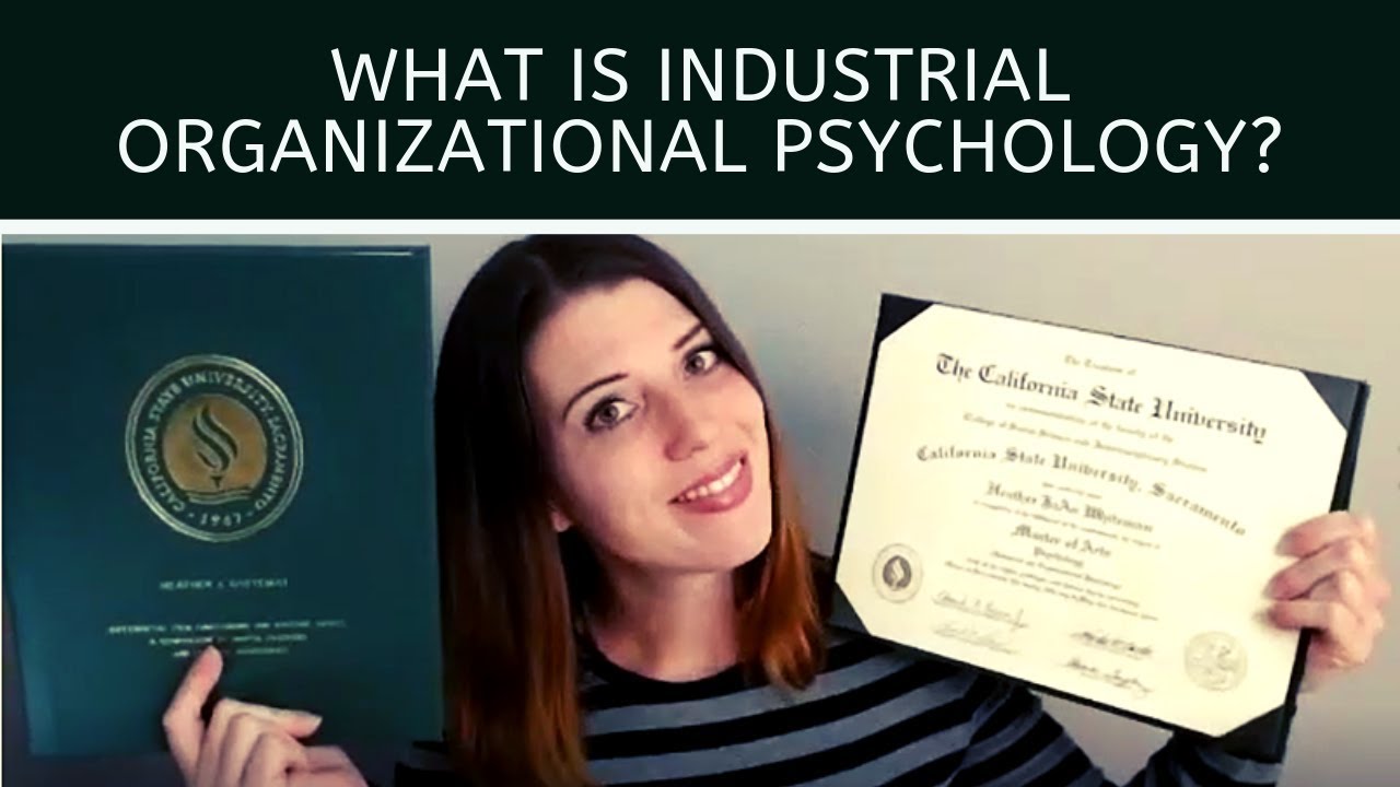 What Does Industrial/Organizational Psychology Do?