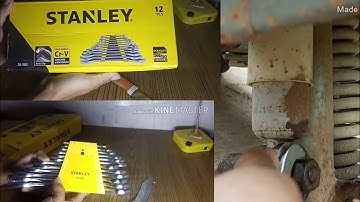 Unboxing Stanley 70-380E Double Open End Spanner Set