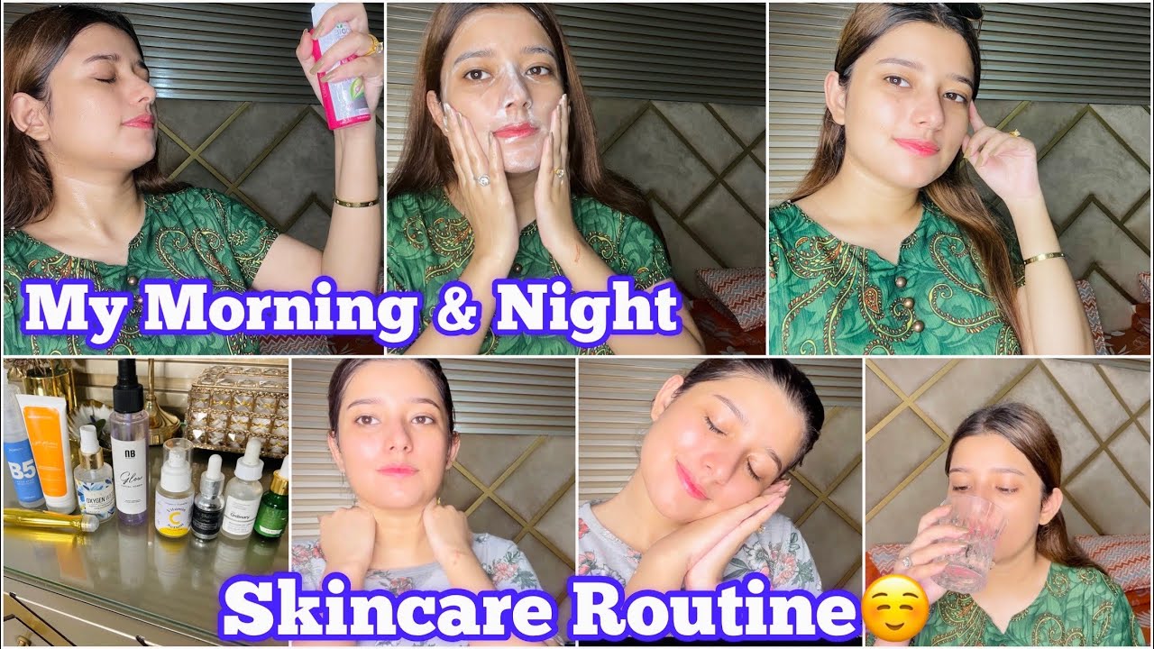 My Real Morning & Night Skincare Routine☺️ - YouTube