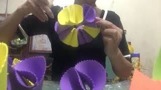 Làm quả cầu bằng xốp trang trí lớp mầm non