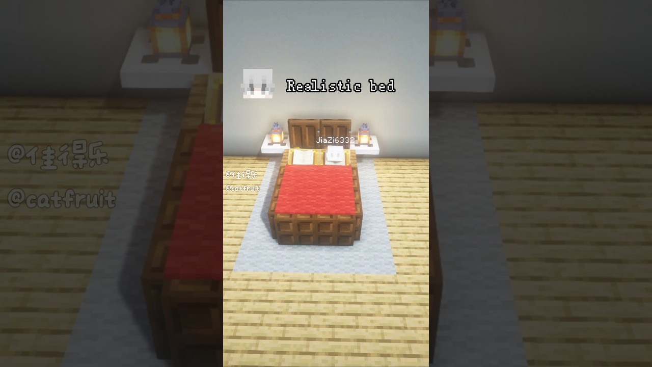 Minecraft Realistic Bed 