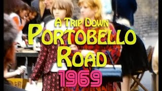 A Trip Down Portobello Road (1969) London, UK 8mm Home Movie 