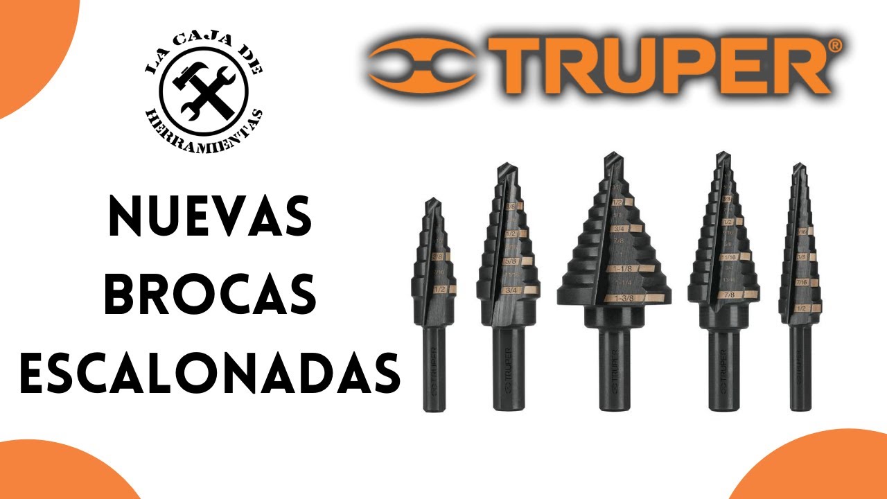 Brocas escalonadas Truper - YouTube