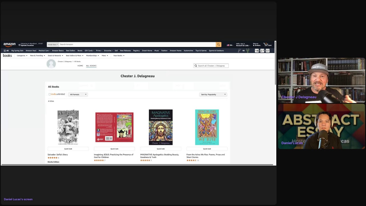 Abstract Essay in its sixth season, features Chester J Delagneau as my guest.