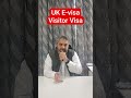 UK E-visa visitor visa no more sticker visa anymore