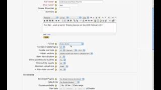 Intro to Moodle 1- Using the interface